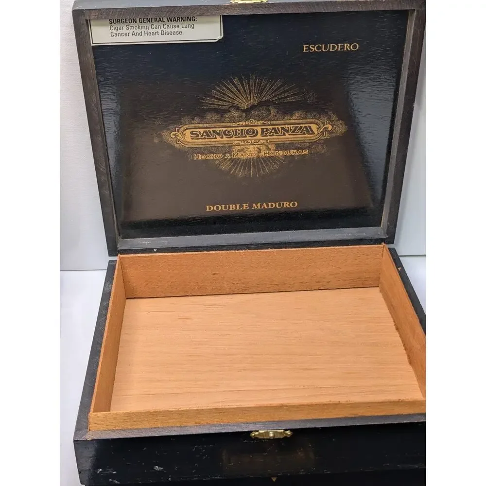 Lot of 4 Empty Wooden Cigar Boxes Romeo y Julieta Camacho Sancho Panza Tabak